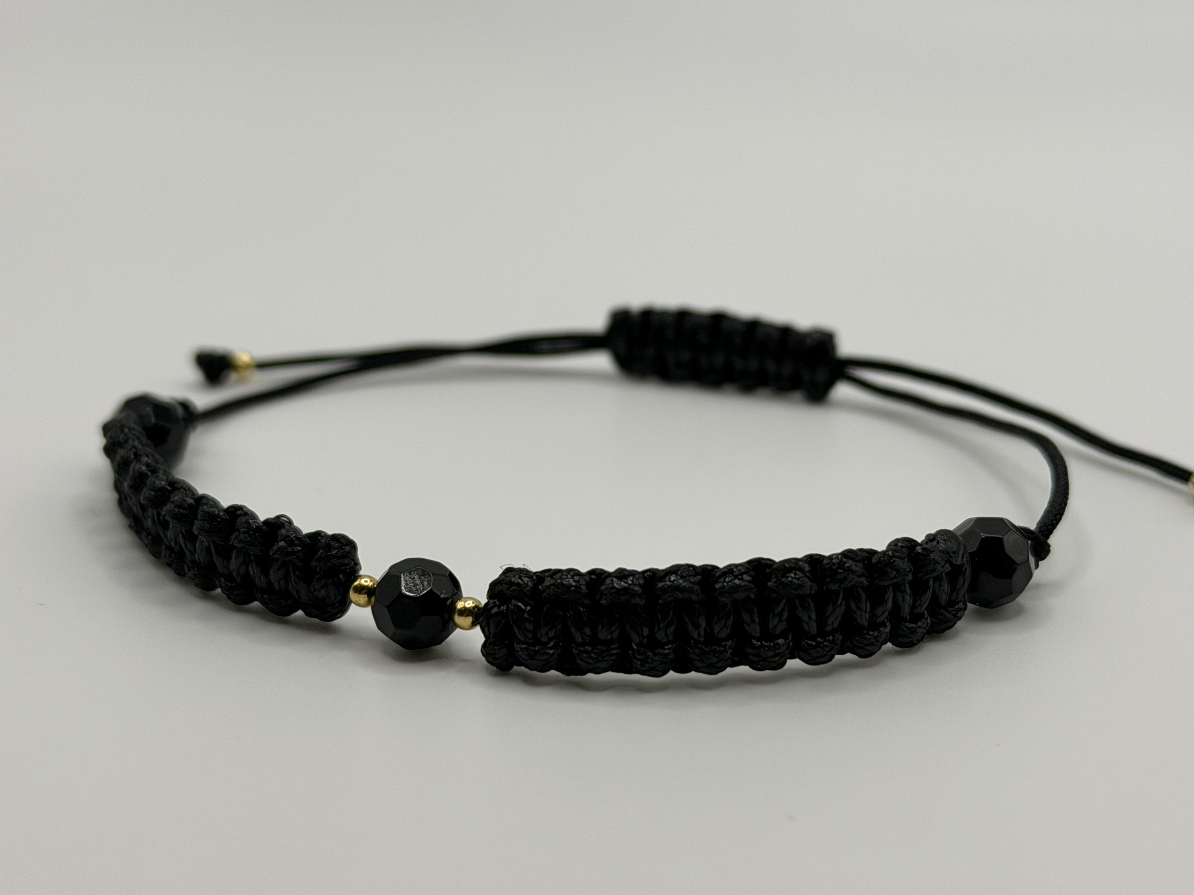 Bransoletka z onyksu matowego ręcznie robiona — elegancka biżuteria z kamieni naturalnych AgereArt